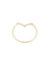 NATALIE MARIE 14KT YELLOW GOLD DIAMOND POINT RING
