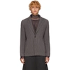 ISSEY MIYAKE HOMME PLISSE ISSEY MIYAKE GREY TAILORED PLEATS BLAZER