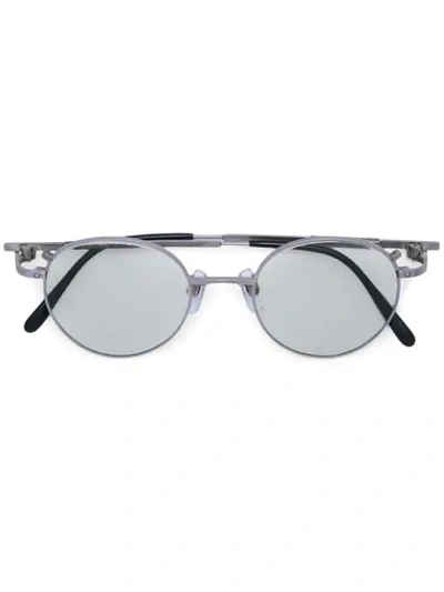 Taichi Murakami Round Frame Sunglasses In Silver