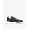 RICK OWENS OBLIQUE LEATHER TRAINERS