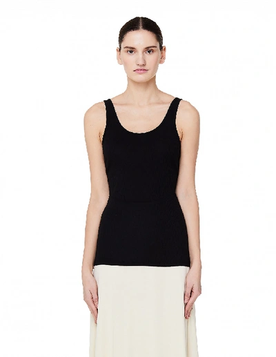 James Perse Supima Cotton & Lyocell Tank Top In Black