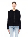 James Perse Vintage Supima Cotton-jersey Hoodie In Black