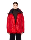 ISAAC SELLAM LEATHER PUFFER JACKET IN RED,Rigolote-apparition