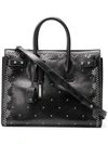 SAINT LAURENT STUDDED SAC DE JOUR TOTE