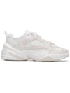 Nike M2k Tekno Leather And Neoprene Sneakers In White