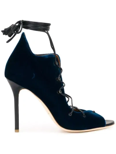 Malone Souliers By Roy Luwolt Lace-up Sandals In Blue