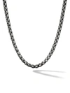 David Yurman Box Chain Medium Necklace In Ss