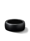 David Yurman Men's Black Titanium & Silver Streamline Wide Band Ring In Tb
