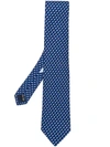 FERRAGAMO SALVATORE FERRAGAMO MICE MOSAIC TIE - BLUE