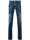 DSQUARED2 WASHED SKINNY JEANS
