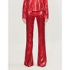 GALVAN GALAXY FLARED HIGH-RISE SEQUINNED TROUSERS