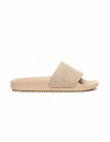 RICK OWENS DRKSHDW BEIGE RUBBER SLIDES,DS18F7815RUB/08