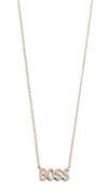 EF COLLECTION 14k Diamond Boss Necklace