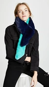 HEURUEH LONG SKINNY FAUX FUR SCARF