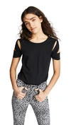 Helmut Lang Black Bondage Sleeve T-shirt