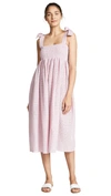 Marysia Sicily Pink Eyelet-embroidered Cotton Dress