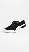 Puma Women's Vikky V2 Casual Sneakers From Finish Line In Black