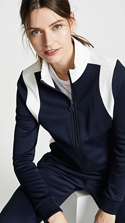 Tory Sport Colorblock Track Jacket In Tory Navy