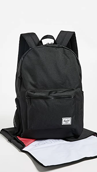 Herschel Supply Co Settlement Sprout Diaper Backpack In Black