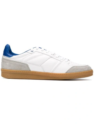 Ami Alexandre Mattiussi Thin Laced Low Trainers - 白色 In White