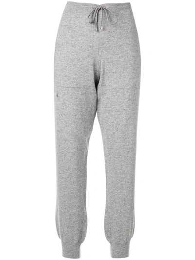 Barrie Knitted Track Trousers In Grey