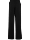 Barrie Ribbed Waistband Trousers In Black