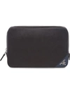 PRADA PRADA SAFFIANO LEATHER POUCH - BLACK