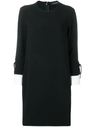 Antonelli Contrast Cuff Dress - 黑色 In Black