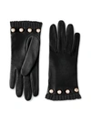 GUCCI STUDDED LEATHER GLOVES