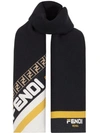 FENDI FENDI FENDIMANIA SCARF - BLACK