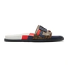 Fendi Mania Slides In Multicolor