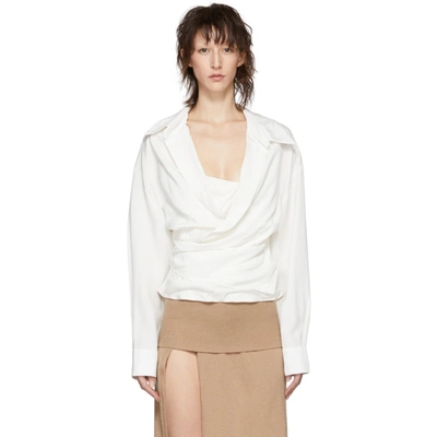 Jacquemus Off-white La Chemise Ourika Blouse In Off White