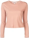 AMO AMO FITTED LONG SLEEVED TOP - NEUTRALS