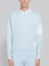 Thom Browne Blue Double-face Relaxed-fit 4-bar Sweatshirt In Blue