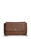 ANNABEL INGALL EMMA OVERSIZE WHIPSTITCH LEATHER CLUTCH,6007TOR