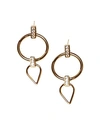 JULES SMITH OPEN WIRE LINK EARRINGS,JSE8546YC