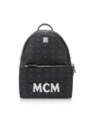 MCM MCM BLACK TRILOGIE STARK SMALL/MEDIUM BACKPACK,10761709