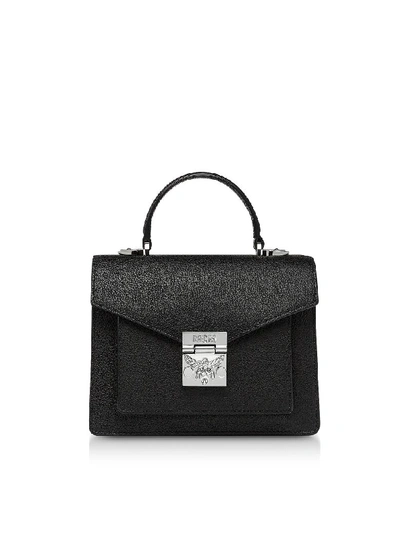 Mcm Medium Patricia Park Avenue Satchel In Black