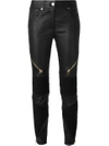 GIVENCHY ZIPPED BIKER TROUSERS,16Y560465311267507