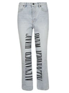 ALEXANDER WANG T T BY ALEXANDER WANG CULT-LOGO EMBROIDERED JEANS,10755640