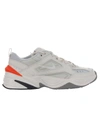 Nike M2k Tekno Leather, Nylon And Mesh Sneakers In Neutrals