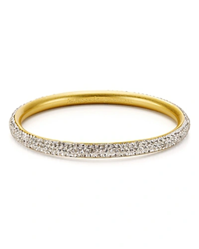 Kate Spade Razzle Dazzle Bangle In Clear/worn Gold