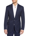 Polo Ralph Lauren Gregory Wool Serge Notch-lapel Blazer In Navy