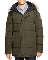 Canada Goose Carson Down Parka With Fur-trim Hood In Military Green