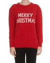 ALBERTA FERRETTI MERRY CHRISTMAS SWEATER,10762253