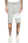 Thom Browne Grey Classic Four Bar Lounge Shorts