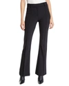 Veronica Beard Hibiscus Black Stretch-twill Trousers In Black