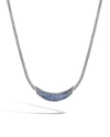 JOHN HARDY CLASSIC CHAIN ARCH NECKLACE W/ BLACK SAPPHIRES & SPINEL,PROD215350730