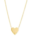 SARAH CHLOE LILY SOLID HEART PENDANT NECKLACE,PROD215920377