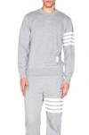 Thom Browne Grey 4-bar Classic Sweatshirt In Light Heather Grey
